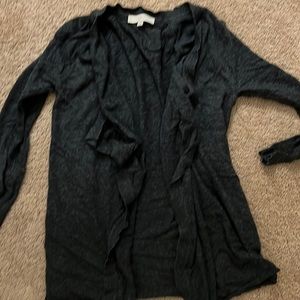 Grey wrap sweater cardigan